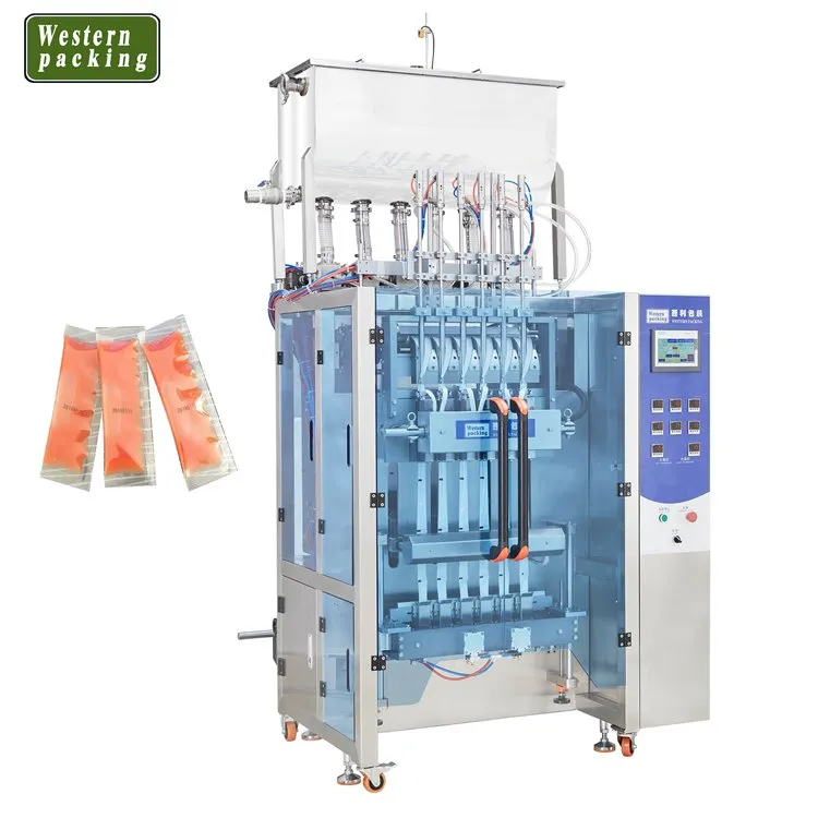 Ko'p tarmoqli uch tomonli paketli jele qadoqlash mashinasi