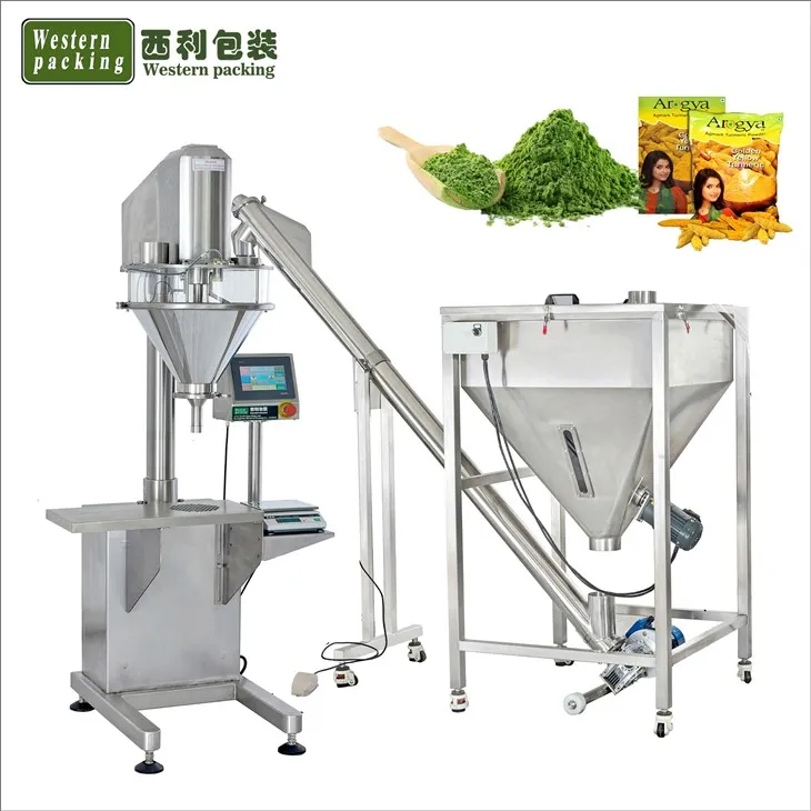 Yarim avtomatik Auger kichik changni to'ldirish mashinasi