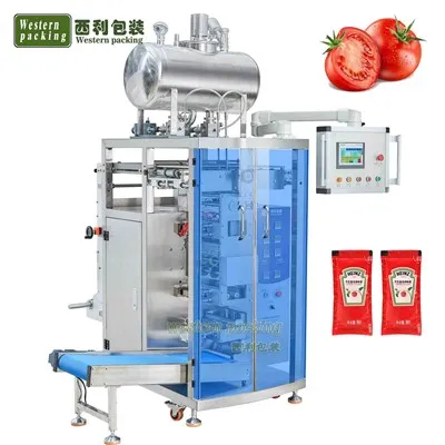 Pomido ketchup paketini qadoqlash mashinasi