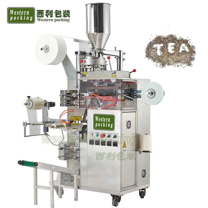 Yorliq yorlig'i bilan choy qadoqlash mashinasi